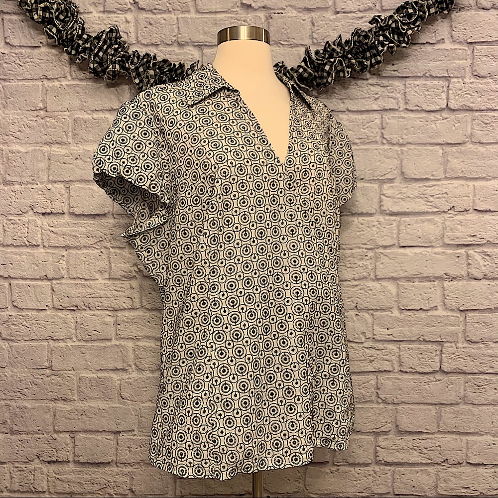 Emma James Embroidered Eyelet Top